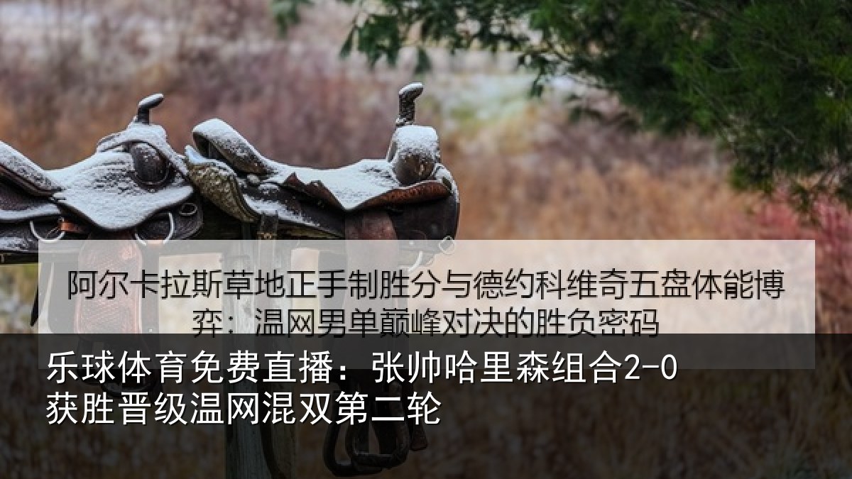 乐球体育免费直播：张帅哈里森组合2-0获胜晋级温网混双第二轮